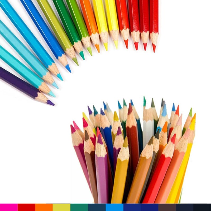 SKKSTATIONERY 50Pcs Colored Pencils,50 Vibrant Colors, Drawing Pencils for Sketch, Arts, Coloring Books, Back to school Christmas Gifts - Image 3